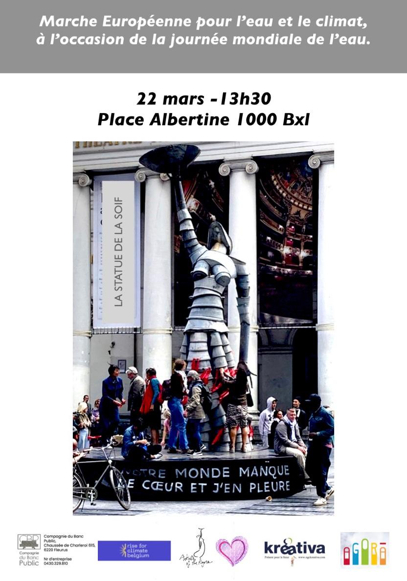 European March For Water & Climate, March for Water and Climate in the Blue Community / Blue City of Brussels on World Water Day Sunday 22 March is World W
