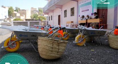 Community Support by NAHR Yemen, From the Blue Community NAHR - National Foundation for Development and Humanitarian Response Yemen: Distribution of basic agri