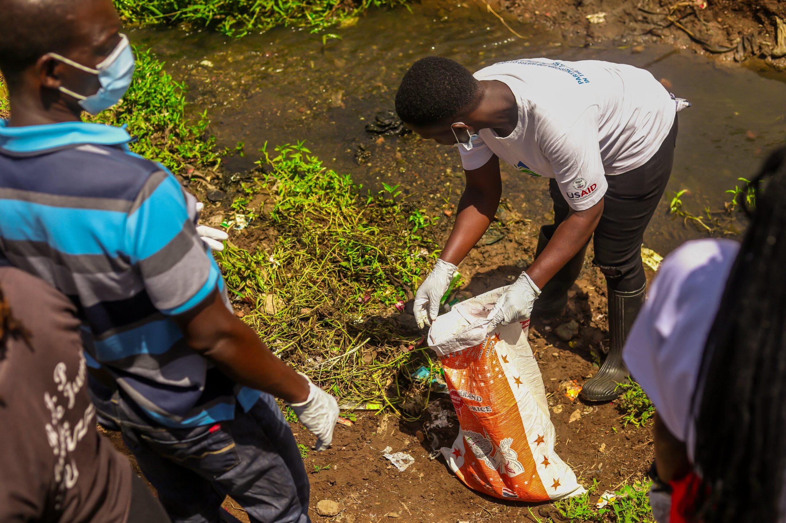 Protect the Lake, Start with the River, From the Kenyan Blue Community KYWP - Kisumu Youth WASH Parliament: Today (18 Sept) we planted 200+ trees at Obung’a