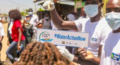 Protect the Lake, Start with the River, From the Kenyan Blue Community KYWP - Kisumu Youth WASH Parliament: Today (18 Sept) we planted 200+ trees at Obung’a